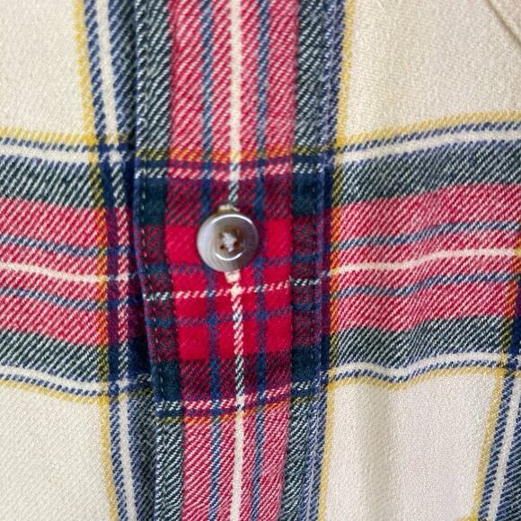 Woolrich Shirt Flannel Plaid Mens Size Medium M Long Sleeve Button Down Cotton - Picture 5 of 10